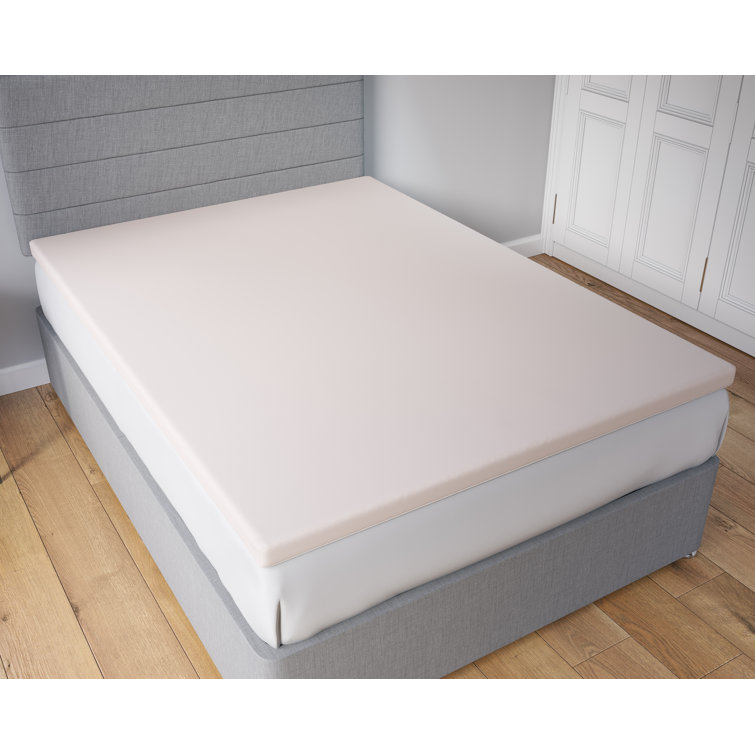 Symple Stuff Ulverst 2.5cm Memory Foam Mattress Topper With Zip Cover